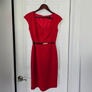 TAHARI Red Dress